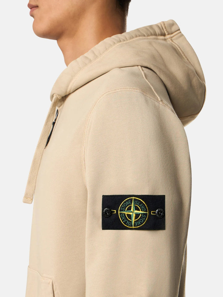 STONE ISLAND - STONE ISLAND - Sweat zippé 6100061 ORGANIC COTTON FLEECE Désert - Lothaire