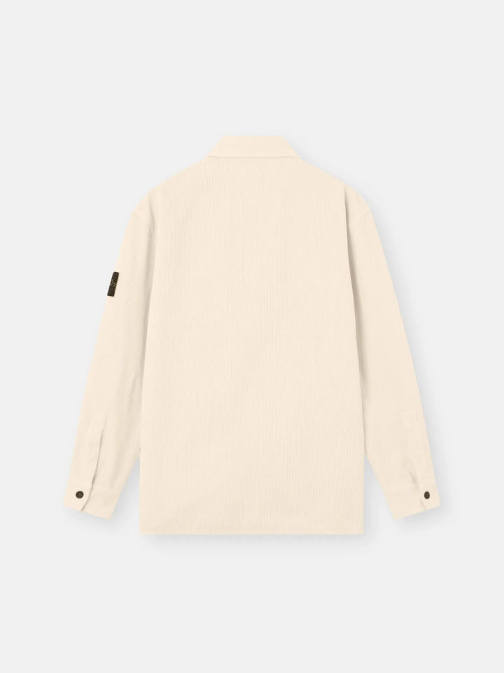 STONE ISLAND - Surchemise 1200012 Organic Cotton Corduroy 800 Ivoire - Lothaire