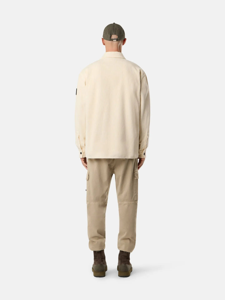 STONE ISLAND - Surchemise 1200012 Organic Cotton Corduroy 800 Ivoire - Lothaire