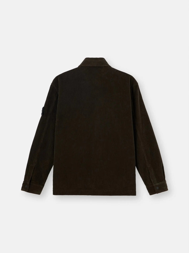 STONE ISLAND - Surchemise 1200016 ORGANIC COTTON CORDUROY 800 Gris charbon - Lothaire