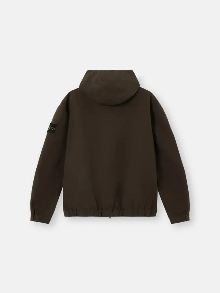 STONE ISLAND – Surchemise à capuche Ripstop Gris anthracite - Lothaire