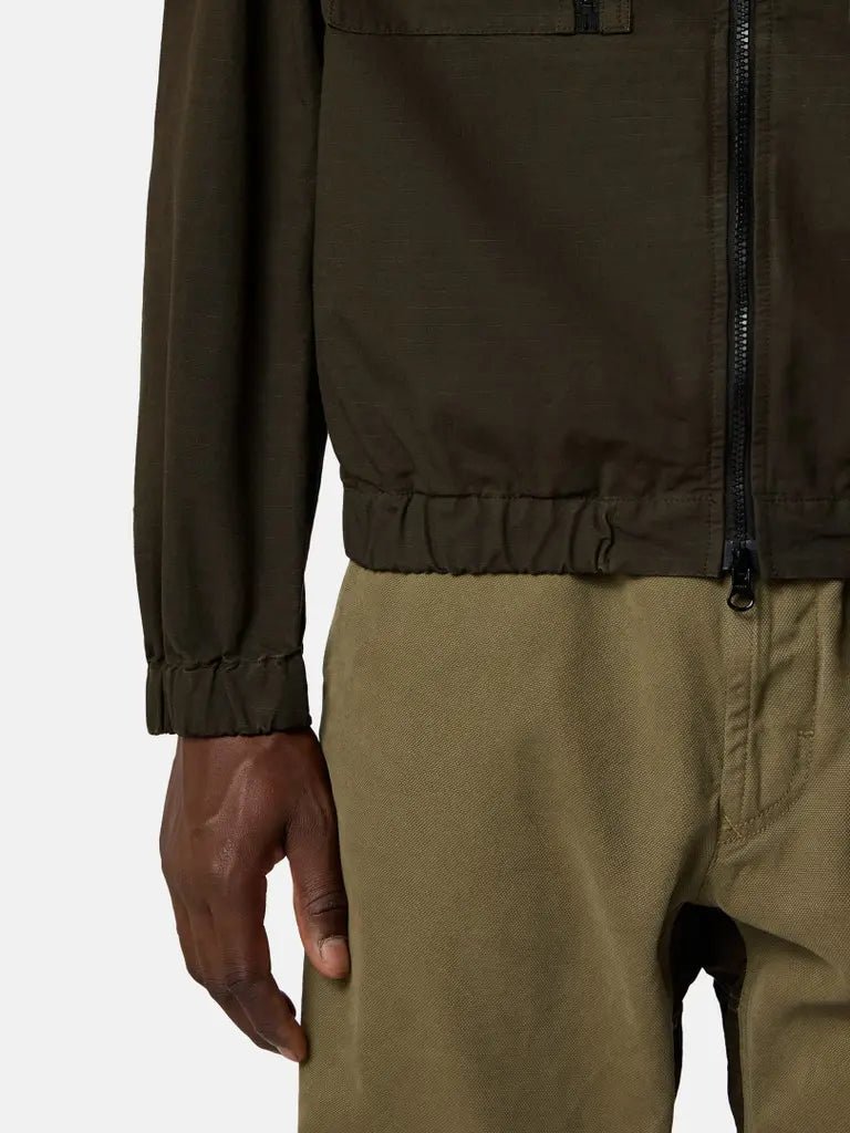STONE ISLAND – Surchemise à capuche Ripstop Gris anthracite - Lothaire