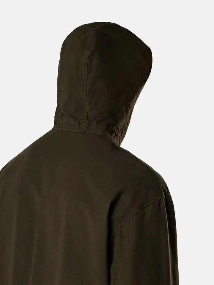 STONE ISLAND – Surchemise à capuche Ripstop Gris anthracite - Lothaire
