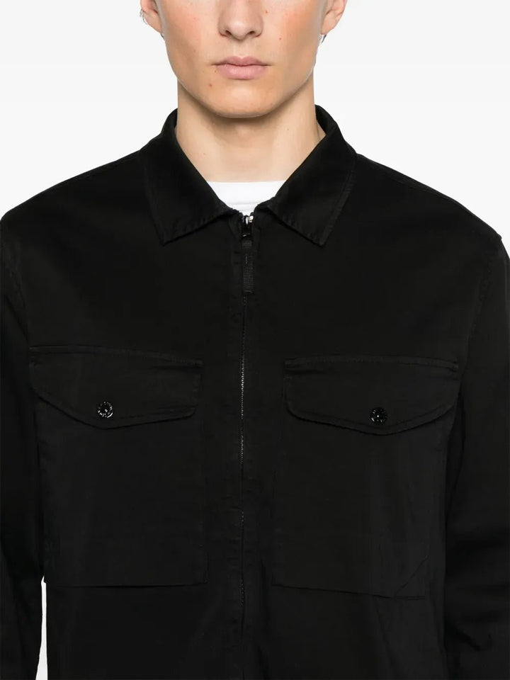 STONE ISLAND - surchemise à patch Compass noir - Lothaire