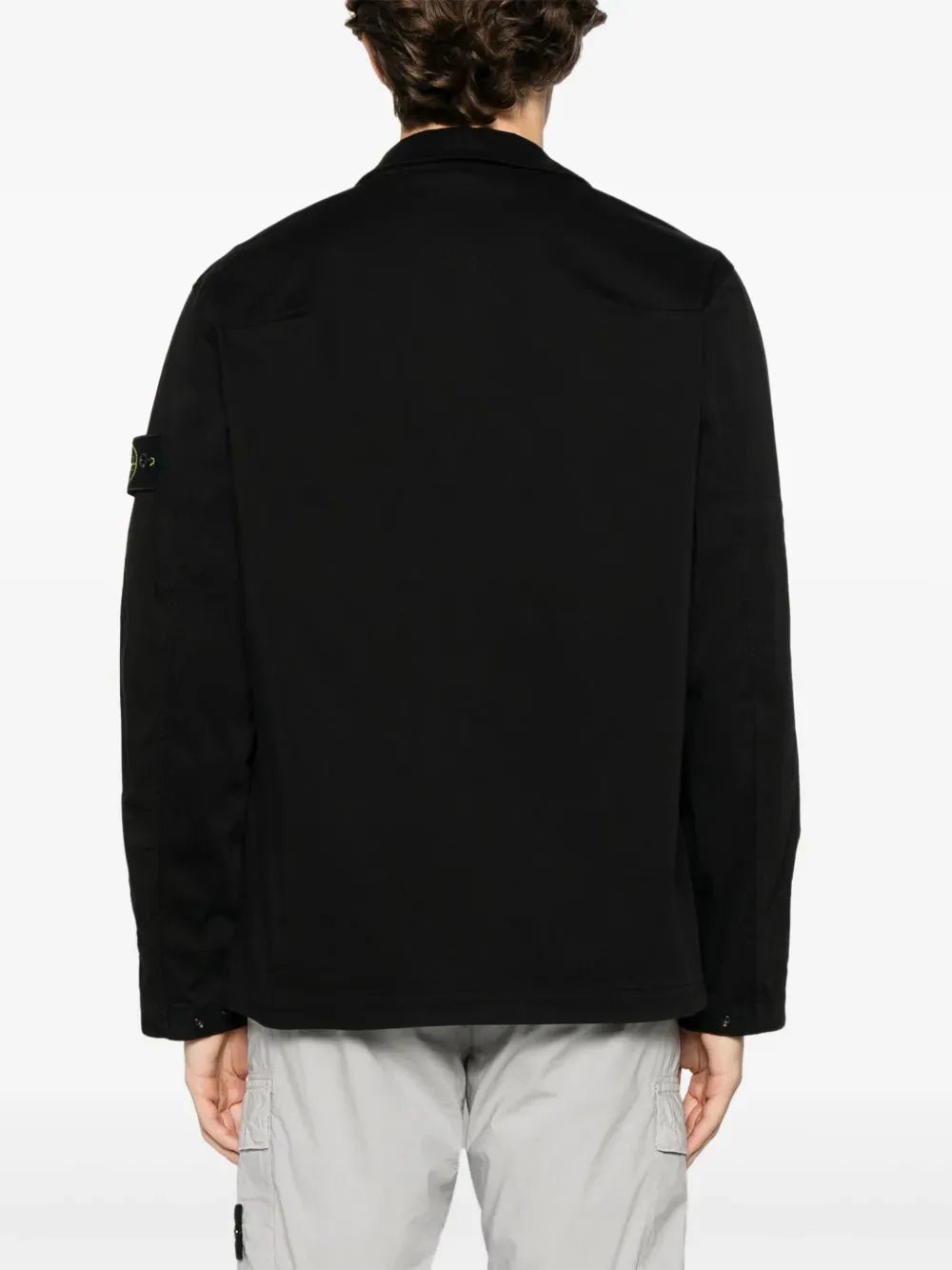 STONE ISLAND - surchemise à patch Compass noir - Lothaire
