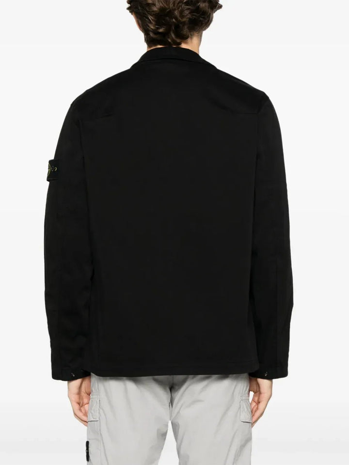 STONE ISLAND - surchemise à patch Compass noir - Lothaire