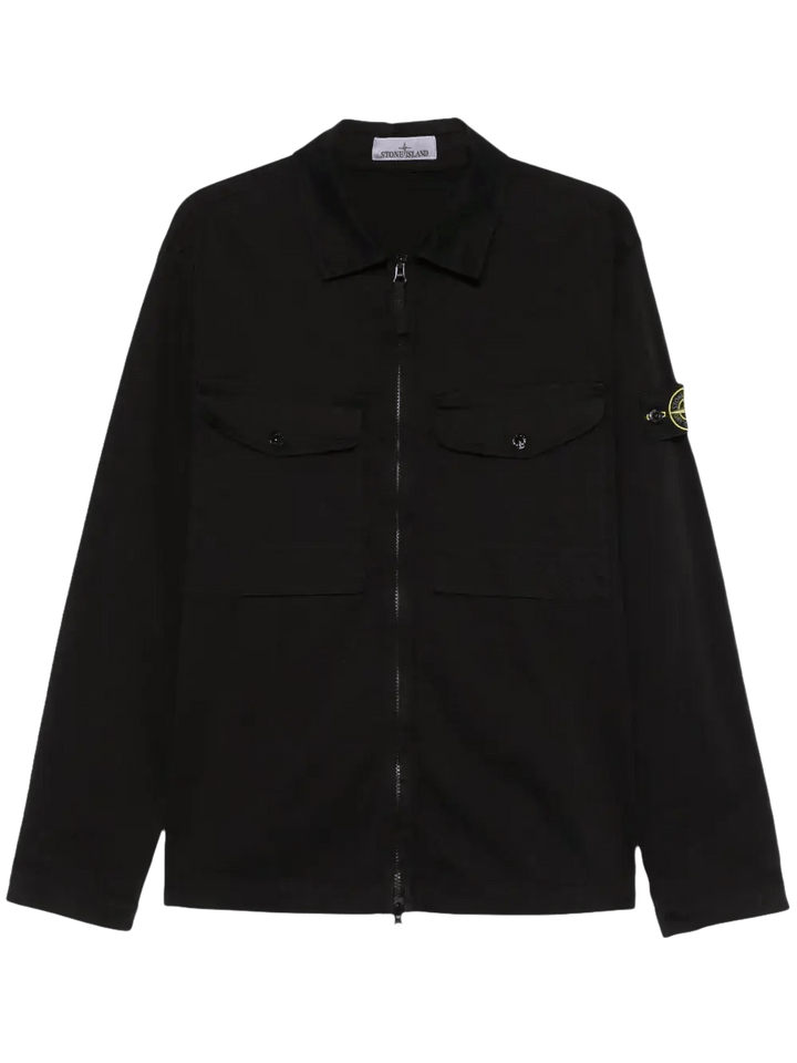 STONE ISLAND - surchemise à patch Compass noir - Lothaire