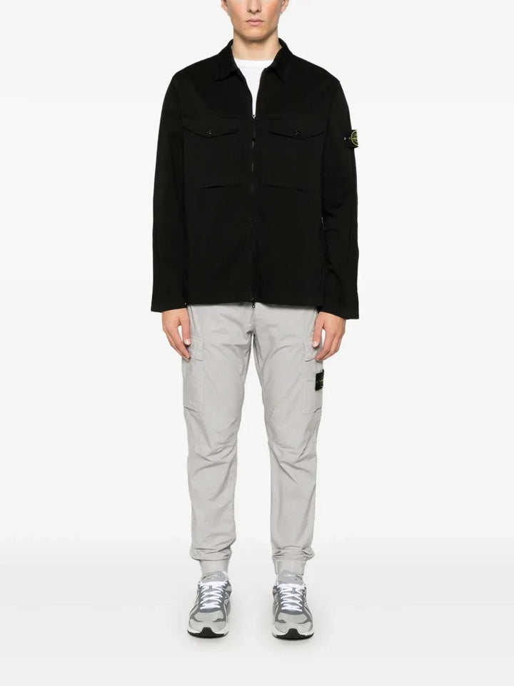 STONE ISLAND - surchemise à patch Compass noir - Lothaire