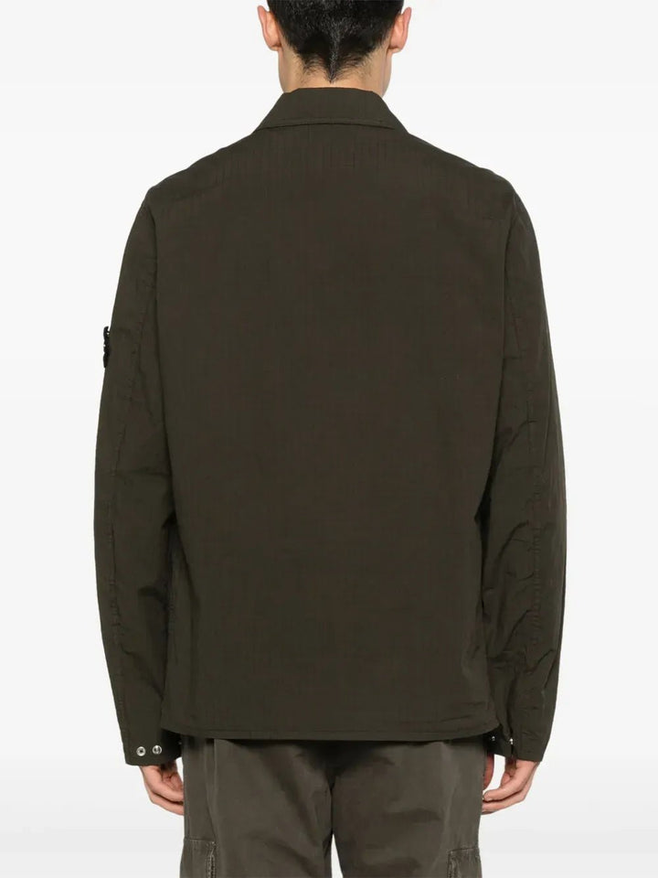 STONE ISLAND - surchemise à patch Compass vert forêt - Lothaire