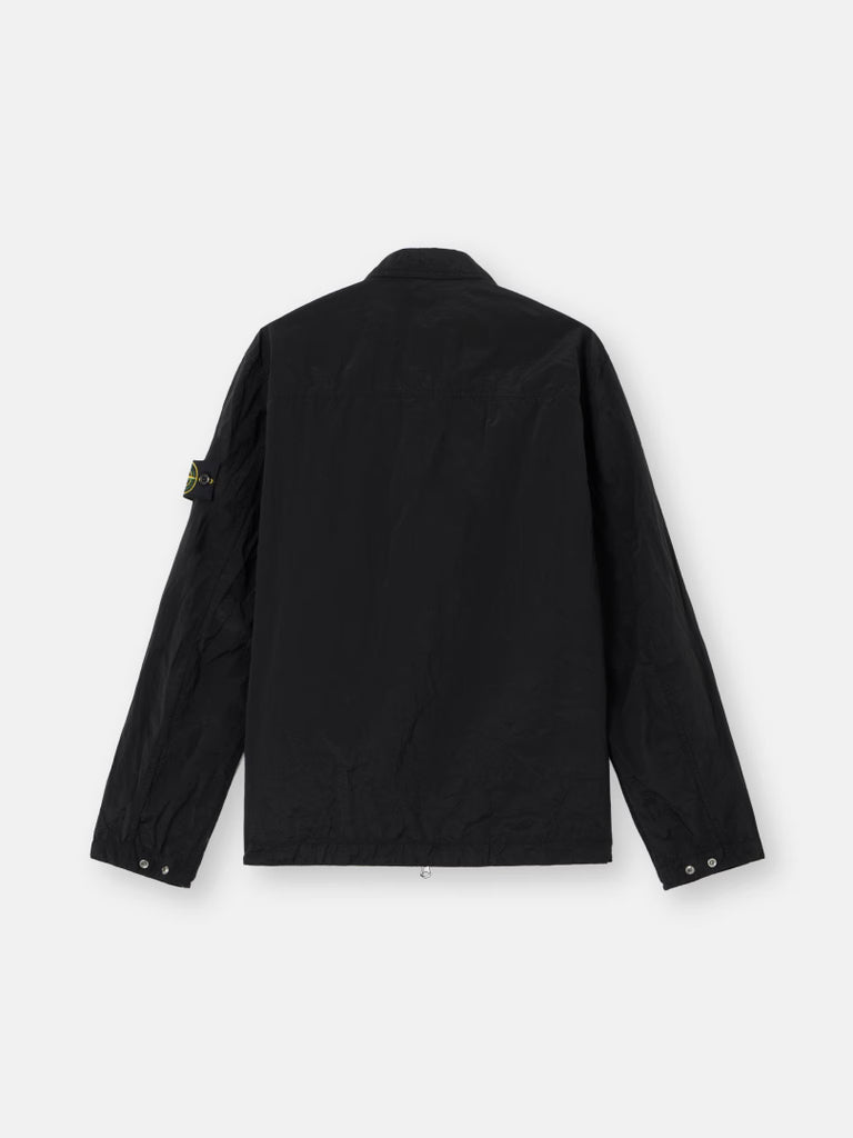 STONE ISLAND - Surchemise coupe classique avec poche zippée Noir - Lothaire