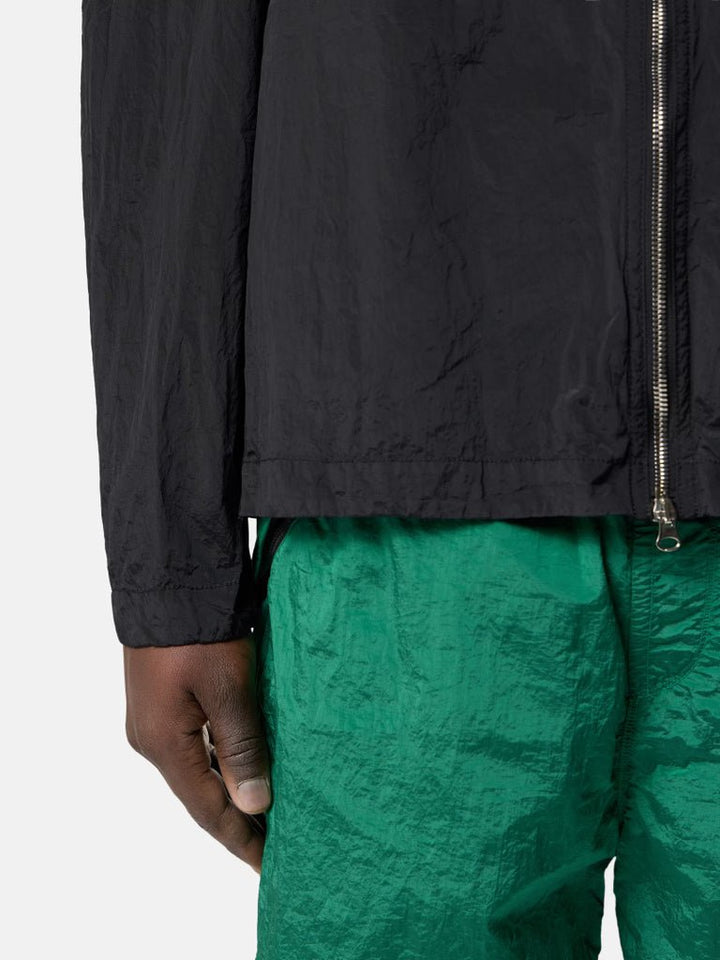 STONE ISLAND - Surchemise coupe classique avec poche zippée Noir - Lothaire