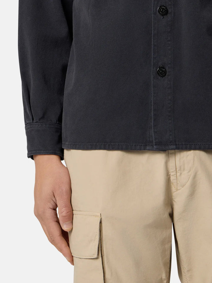 STONE ISLAND - Surchemise coupe confort à poches poitrine noir - Lothaire