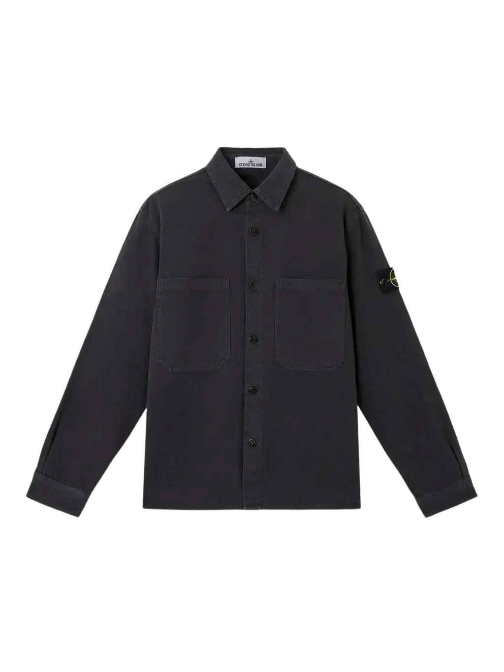 STONE ISLAND - Surchemise coupe confort à poches poitrine noir - Lothaire