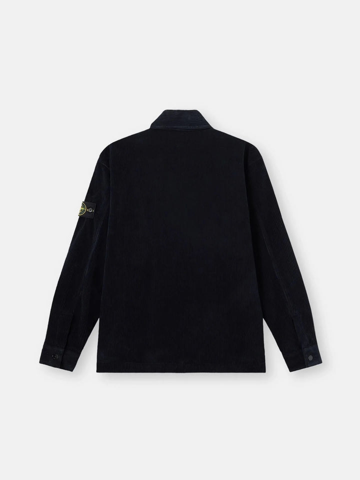 STONE ISLAND - Surchemise ORGANIC COTTON CORDUROY 800 Bleu Marine - Lothaire