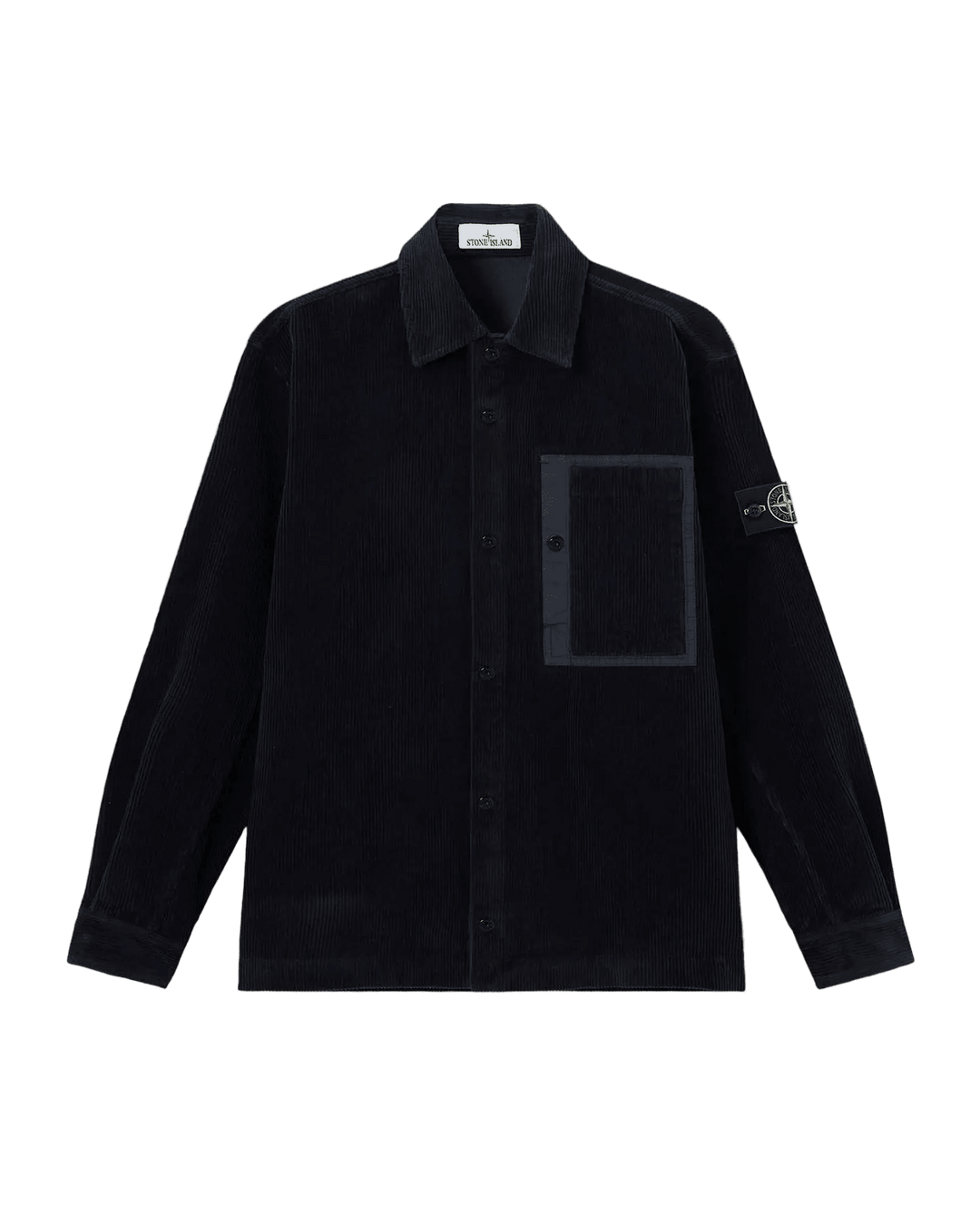 STONE ISLAND - Surchemise ORGANIC COTTON CORDUROY 800 Bleu Marine - Lothaire