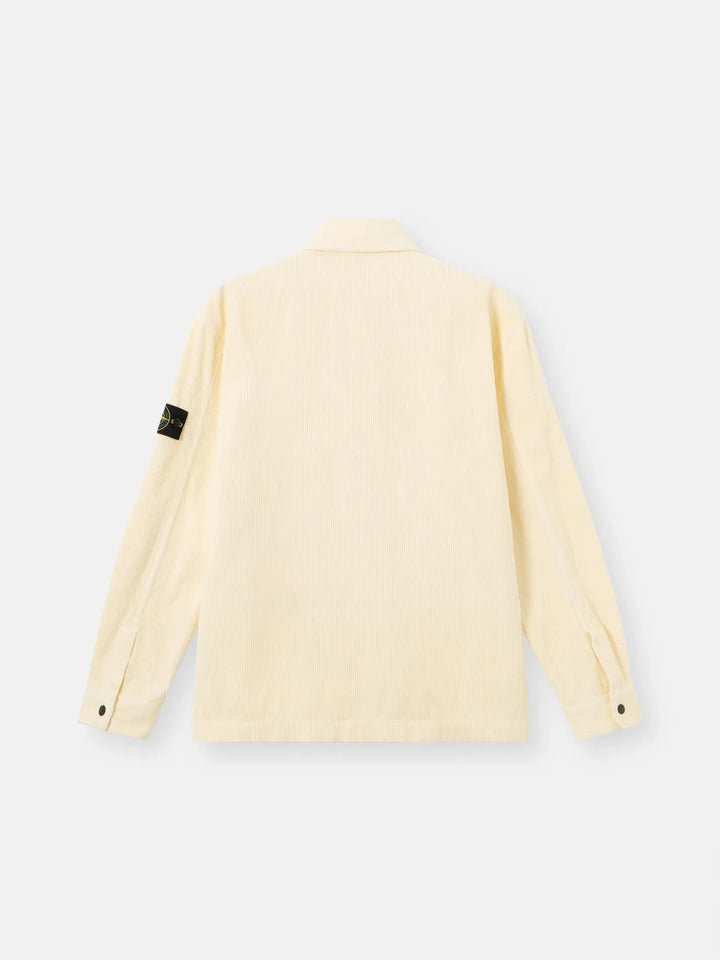 STONE ISLAND - Surchemise ORGANIC COTTON CORDUROY 800 Ivoire - Lothaire
