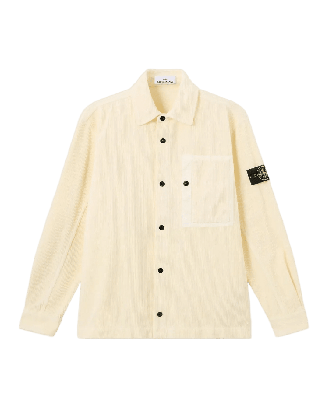 STONE ISLAND - Surchemise ORGANIC COTTON CORDUROY 800 Ivoire - Lothaire