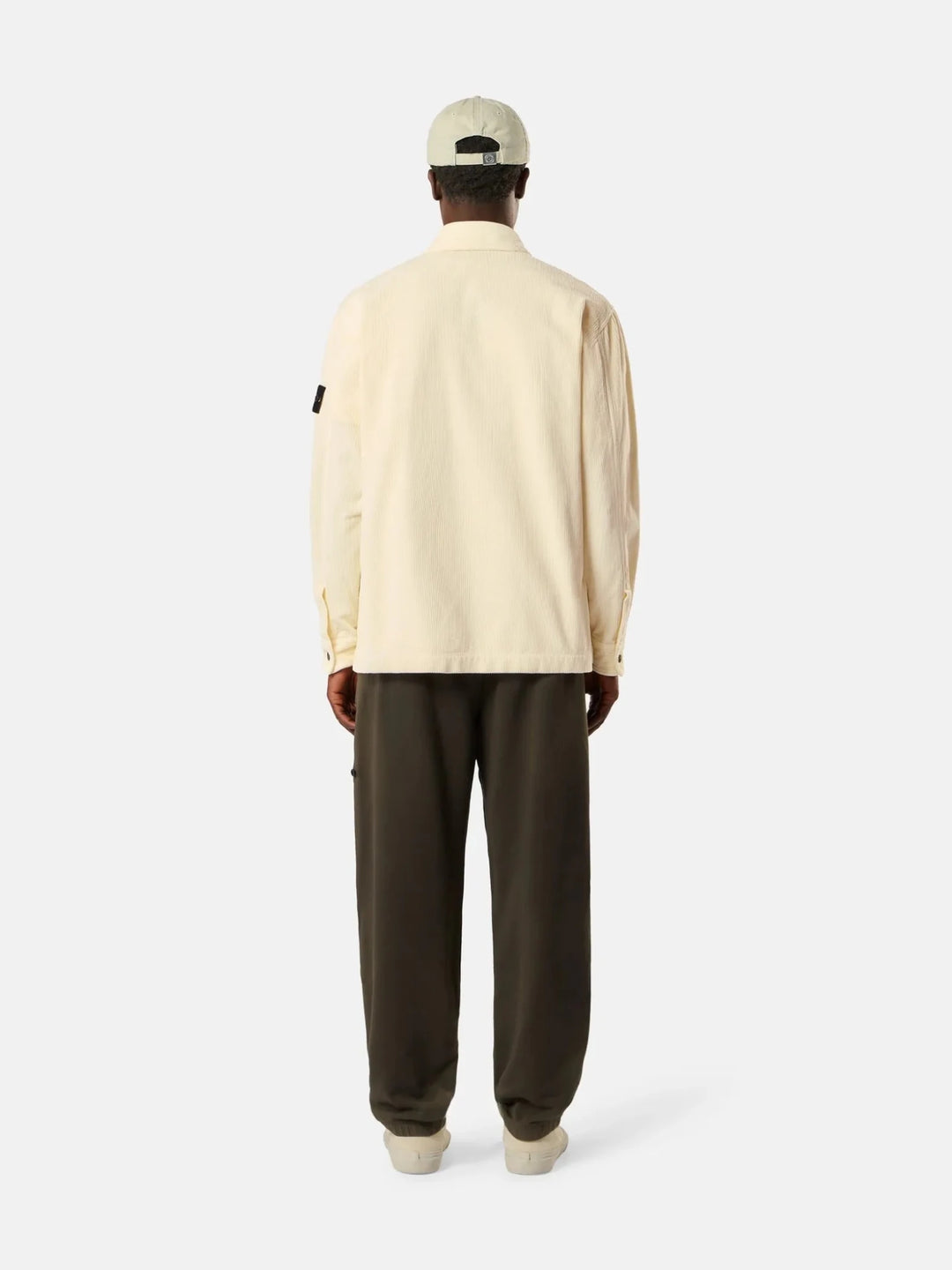 STONE ISLAND - Surchemise ORGANIC COTTON CORDUROY 800 Ivoire - Lothaire