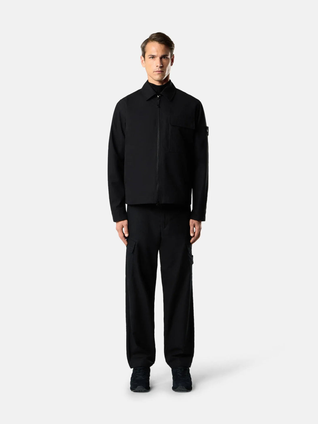 STONE ISLAND - Surchemise Weatherproof Cotton Canvas Ghost Bleu Marine - Lothaire