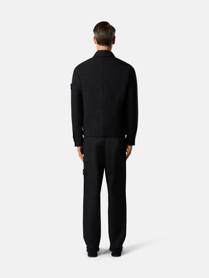 STONE ISLAND - Surchemise Weatherproof Cotton Canvas Ghost Bleu Marine - Lothaire
