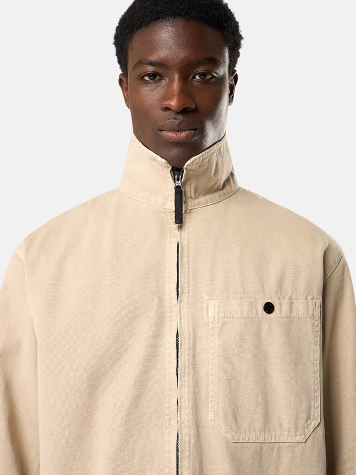 STONE ISLAND - Surchemise zippée coupe confort à poche - Lothaire
