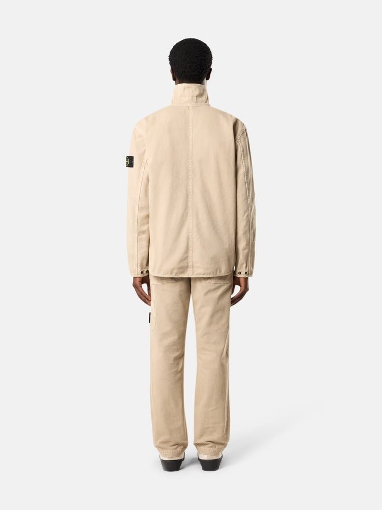 STONE ISLAND - Surchemise zippée coupe confort à poche - Lothaire