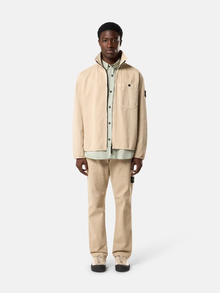 STONE ISLAND - Surchemise zippée coupe confort à poche - Lothaire