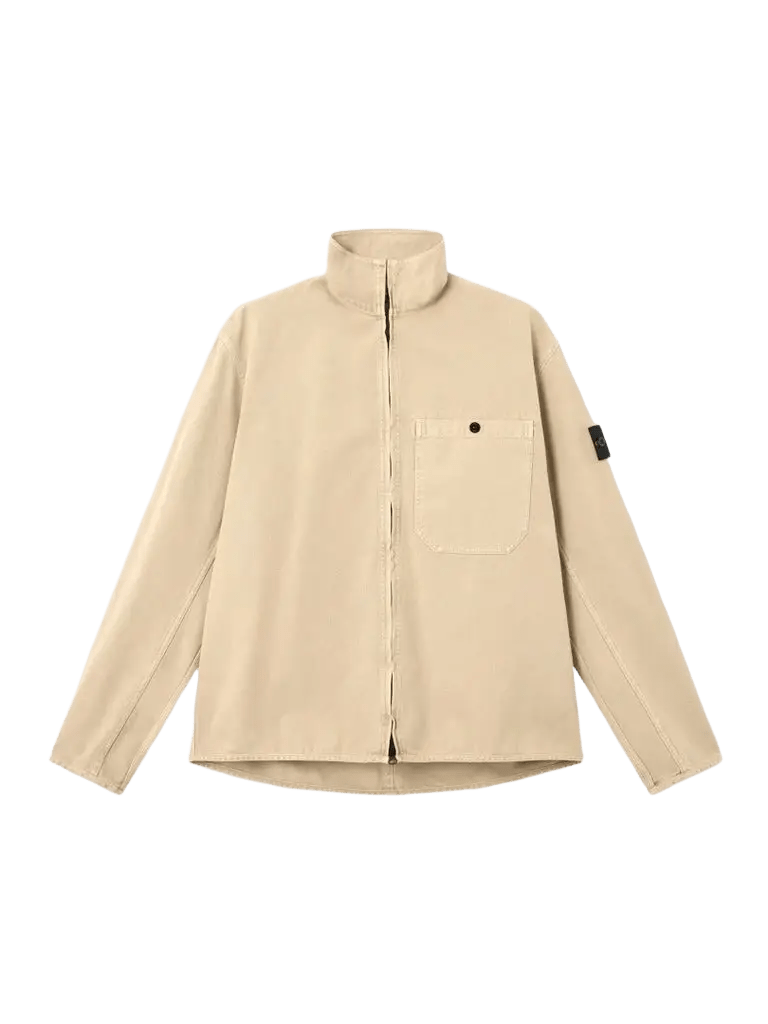 STONE ISLAND - Surchemise zippée coupe confort à poche - Lothaire