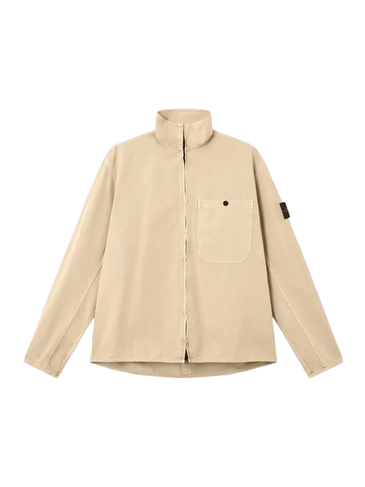 STONE ISLAND - Surchemise zippée coupe confort à poche - Lothaire
