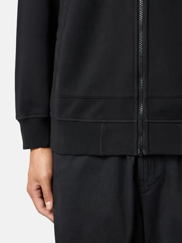 STONE ISLAND - Sweat à Capuche Zippé Noir - Lothaire