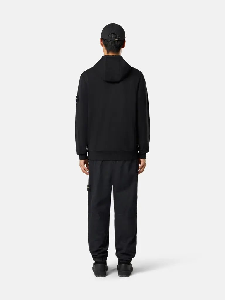 STONE ISLAND - Sweat à Capuche Zippé Noir - Lothaire