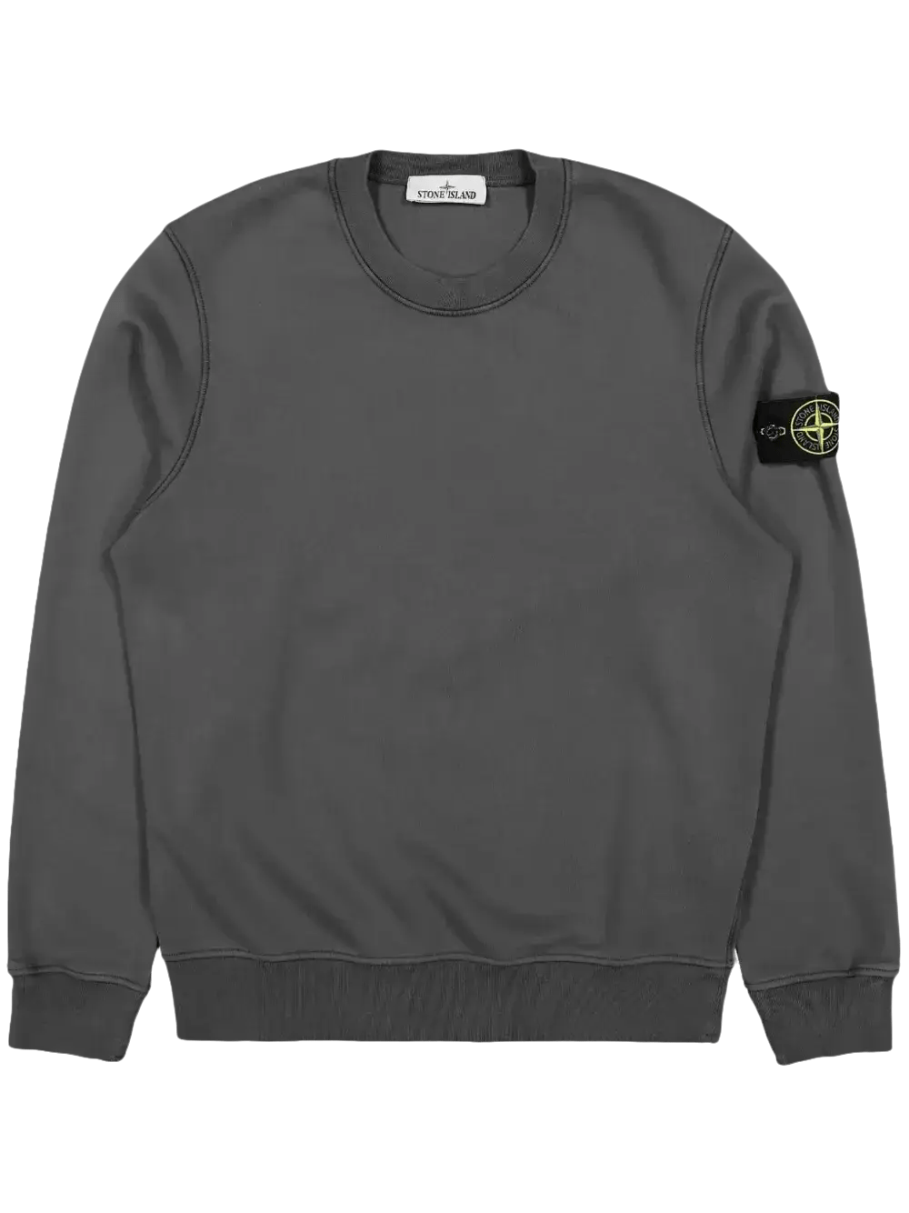 STONE ISLAND - sweat en coton à patch Compass gris charcoal - Lothaire