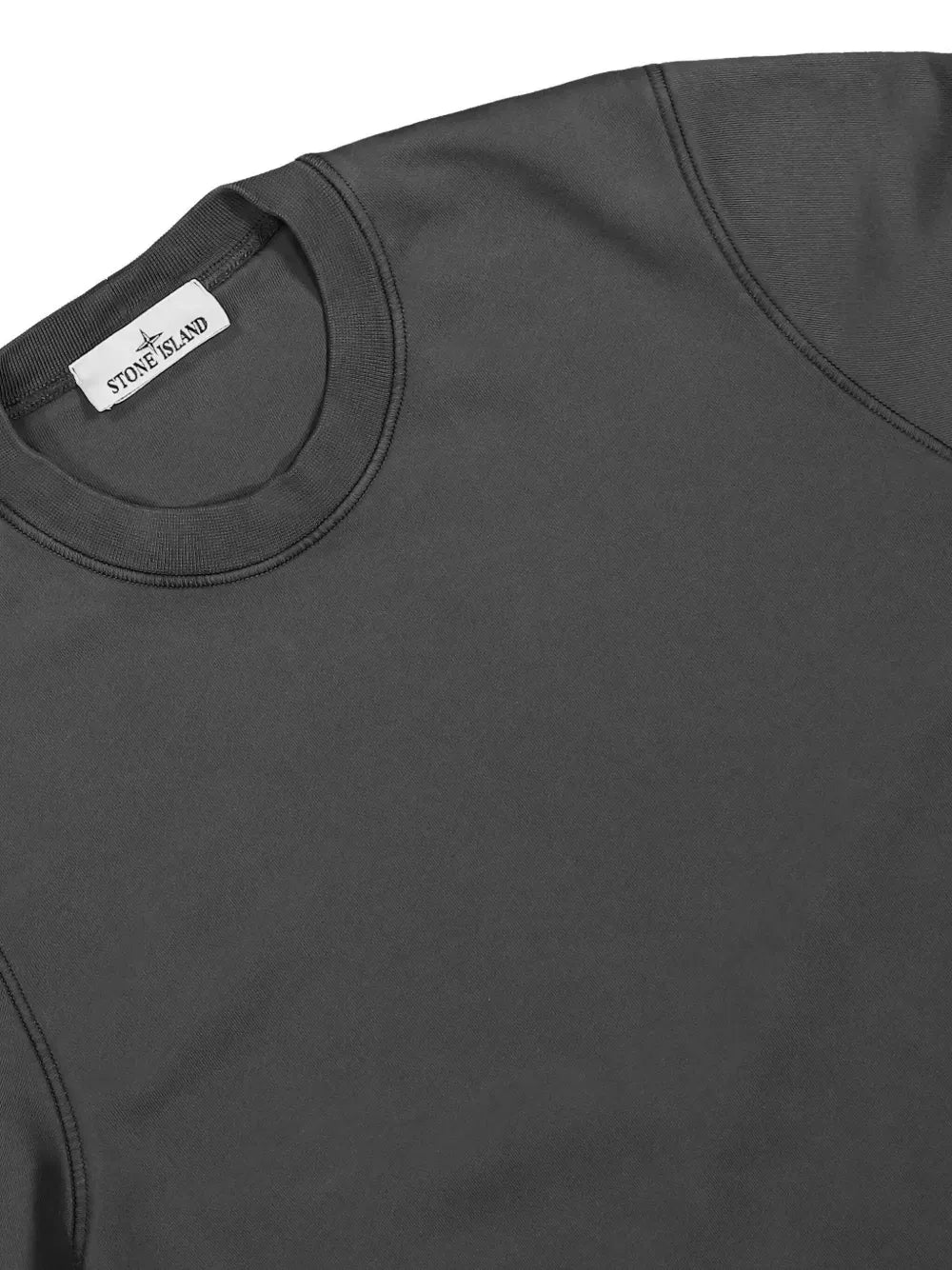 STONE ISLAND - sweat en coton à patch Compass gris charcoal - Lothaire