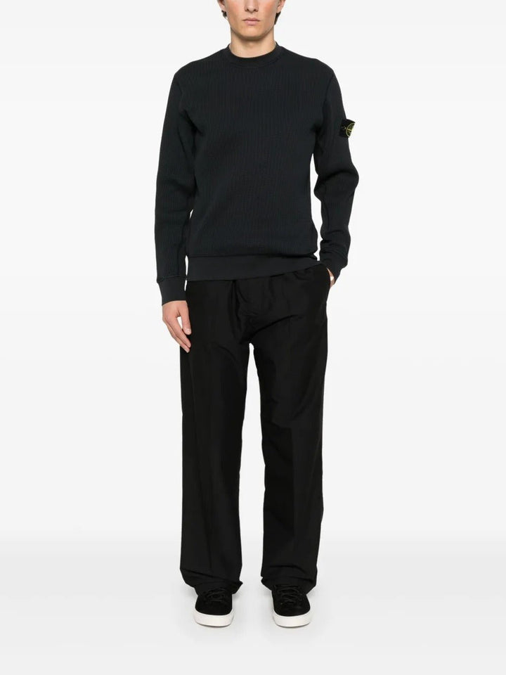 STONE ISLAND - Sweat en Coton Bleu marine - Lothaire