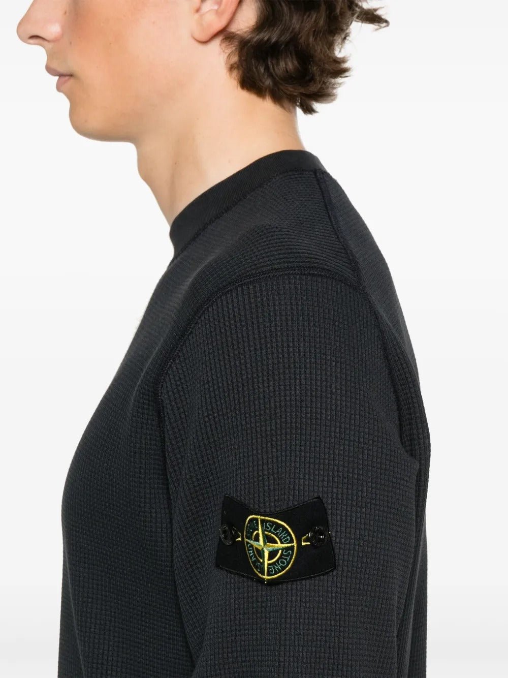 STONE ISLAND - Sweat en Coton Bleu marine - Lothaire