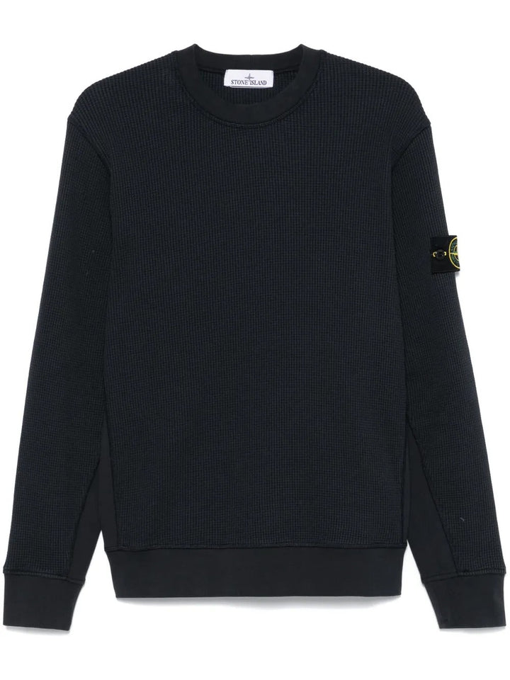 STONE ISLAND - Sweat en Coton Bleu marine - Lothaire