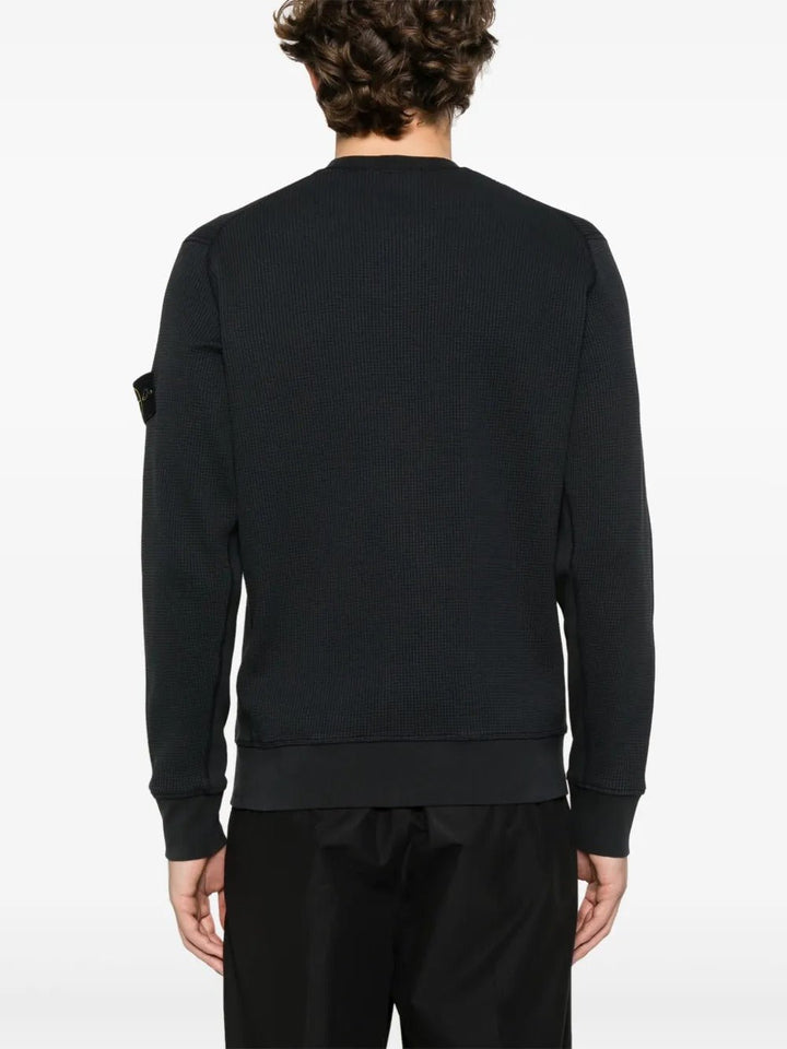 STONE ISLAND - Sweat en Coton Bleu marine - Lothaire