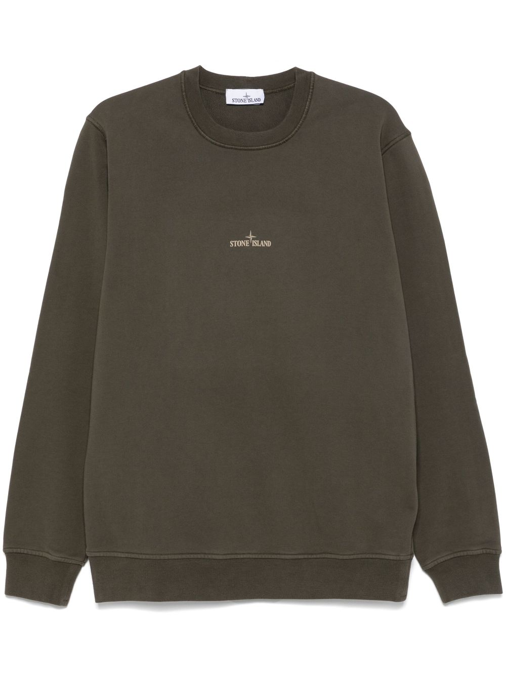 Stone Island - Sweat logo vert kaki - Lothaire