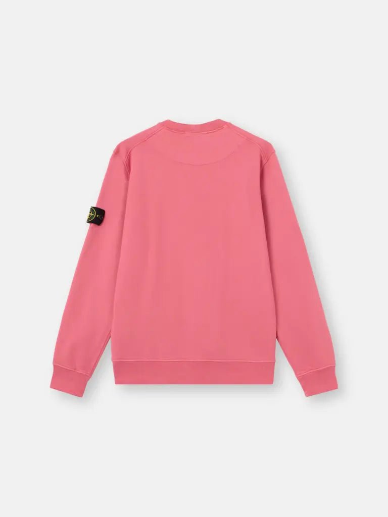 STONE ISLAND – Sweat ras-du-cou en coton biologique Rouge géranium - Lothaire