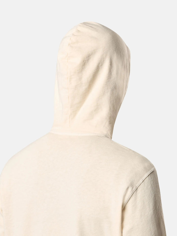 STONE ISLAND - Sweat-shirt à capuche zippé ivoire - Lothaire