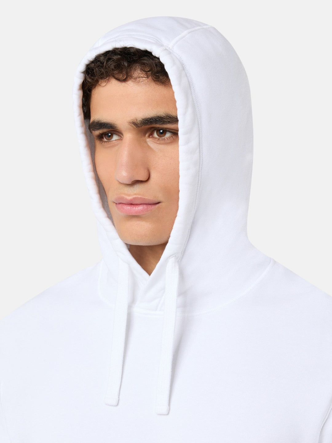 STONE ISLAND - Sweat-shirt à poches doté d’une capuche à cordon de serrage Blanc - Lothaire