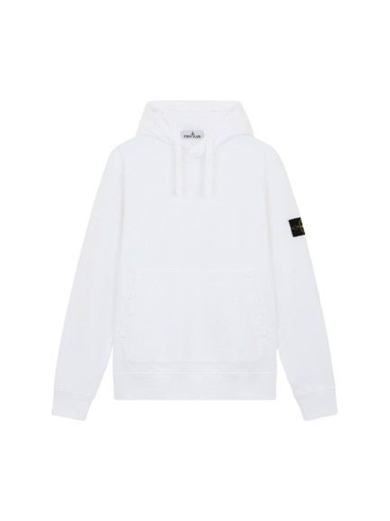 STONE ISLAND - Sweat-shirt à poches doté d’une capuche à cordon de serrage Blanc - Lothaire