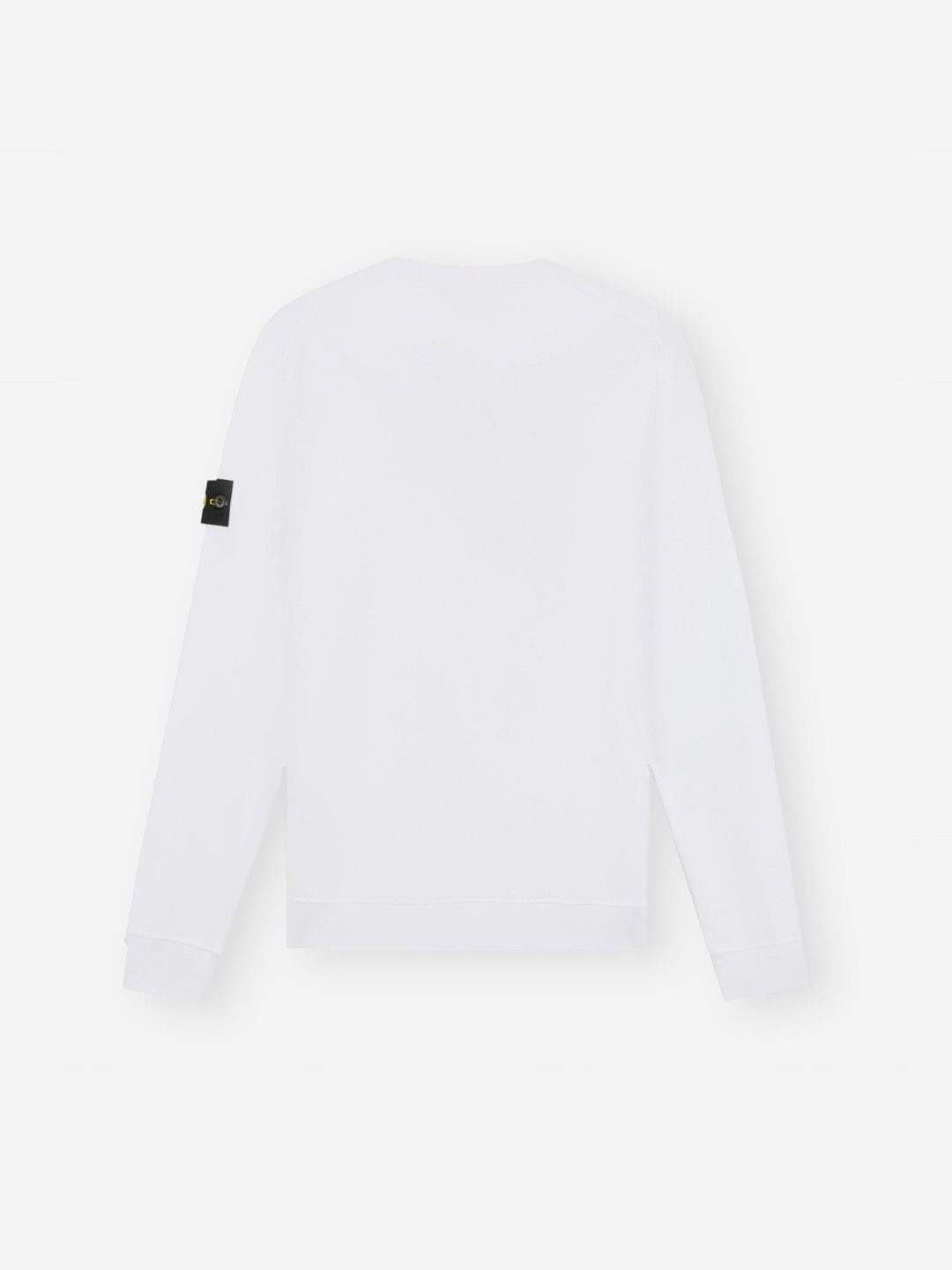 STONE ISLAND - Sweat-shirt ras - du - cou à détails côtelés Blanc - Lothaire