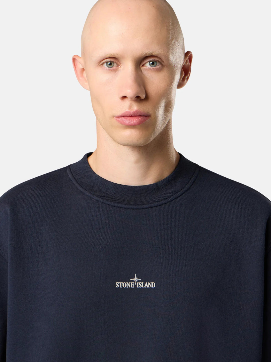 STONE ISLAND - Sweat-shirt ras - du - cou coupe oversize avec imprimé « Industrial Four » Marine - Lothaire