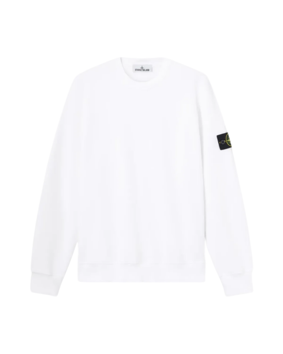 STONE ISLAND - Sweat-shirt Ras - du - cou Coupe Regular avec Manches Raglan Blanc - Lothaire