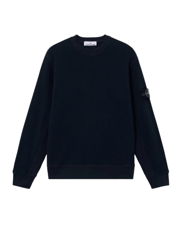 STONE ISLAND - Sweat-shirt Ras - du - cou Coupe Regular Marine - Lothaire