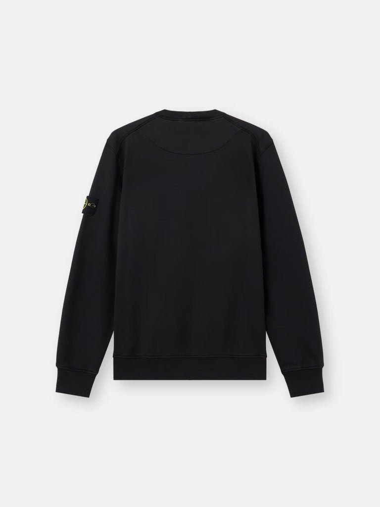 STONE ISLAND - Sweat-shirt ras - du - cou coupe regular Noir - Lothaire