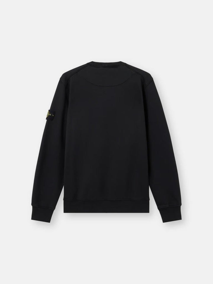 STONE ISLAND - Sweat-shirt ras - du - cou coupe regular Noir - Lothaire