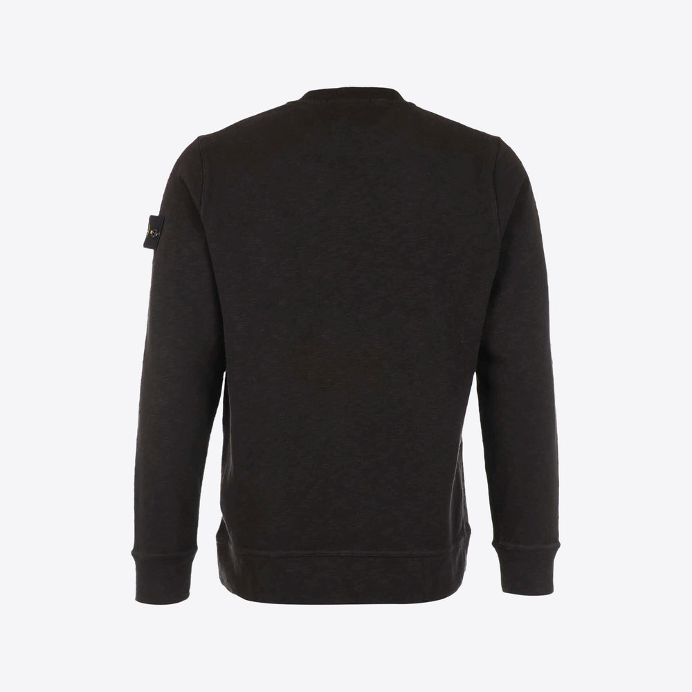 STONE ISLAND - Sweat-shirt Slub en coton Noir - Lothaire