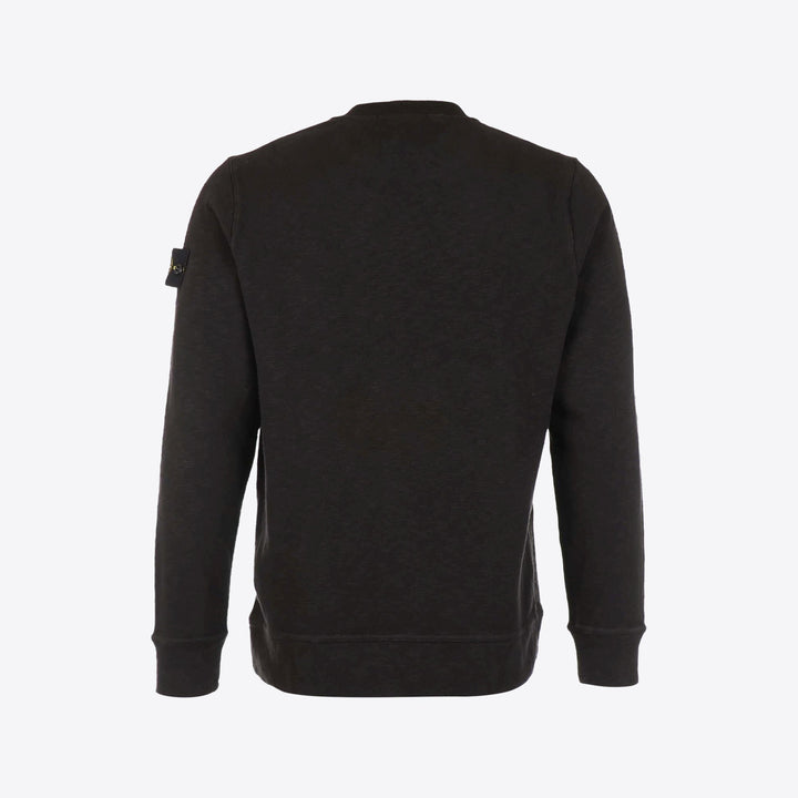 STONE ISLAND - Sweat-shirt Slub en coton Noir - Lothaire